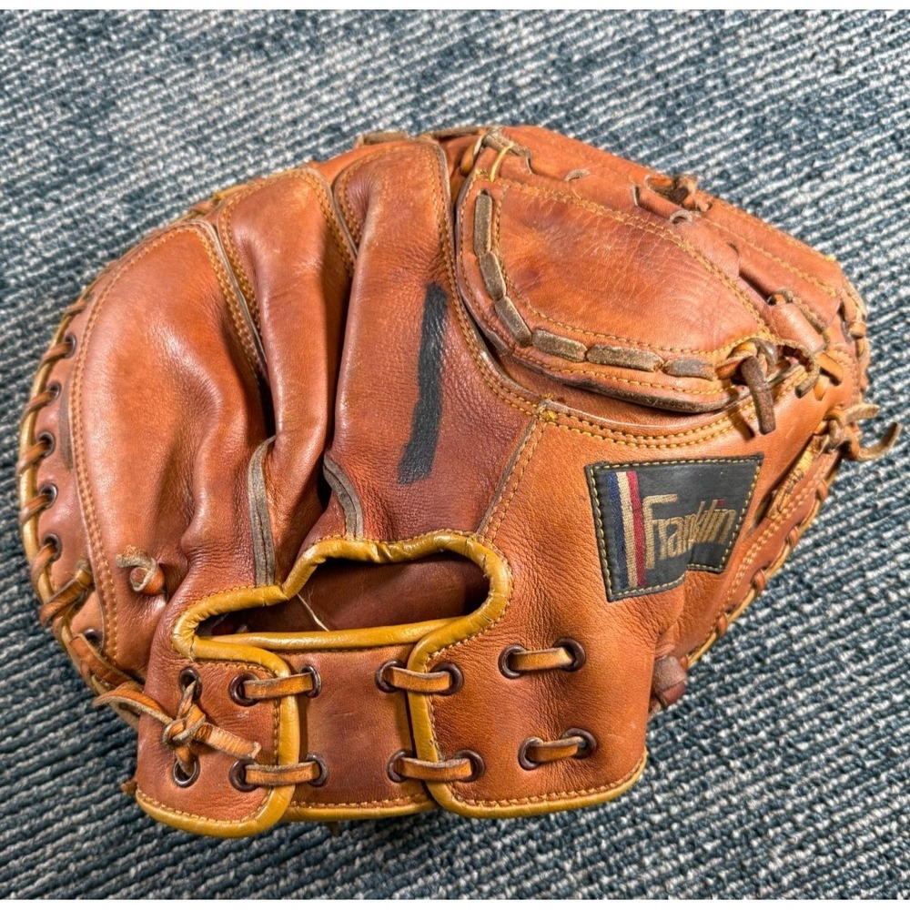 Vintage Franklin Catcher's Mitt #4259 Top Grain Cowhide Baseball glove